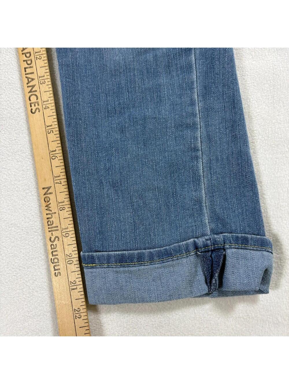 Mid Rise Capri Jeans Womens Levi Strauss Tag 6 Fit Like 30X22 Blue Stretch Denim - Picture 2 of 10